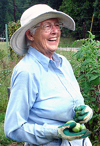 Woman gardening